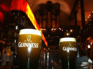 Our first Guinness at The Church